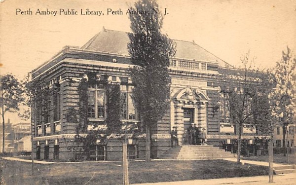 Perth Amboy Public Library New Jersey Postcard