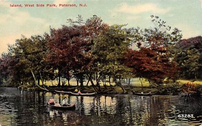 Island West Side Park Paterson, New Jersey Postcard