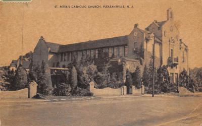 St. Peter's Catholic Church Pleasantville, New Jersey Postcard