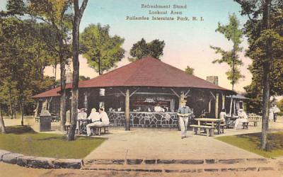 Refreshment Stand Lookout Area Palisades Interstate Park, New Jersey Postcard