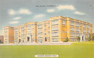 High School Paterson, New Jersey Postcard