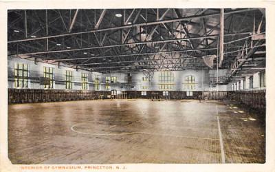 Interior of Gymnasium Princeton, New Jersey Postcard