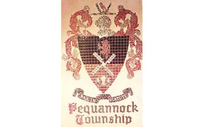 Pequannock Township, Mosaic Coat of Arms New Jersey Postcard