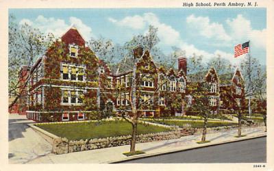 High School Perth Amboy, New Jersey Postcard
