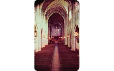 Interior of Chapel, Princeton University New Jersey Postcard