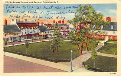 Palmer Square and Tavern Princeton, New Jersey Postcard