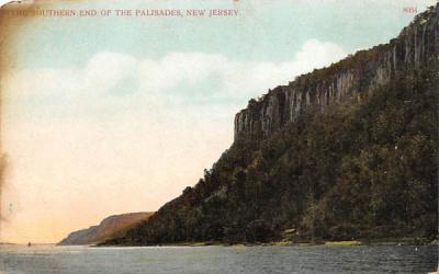Southern End of the Palisades, New Jersey, USA Postcard