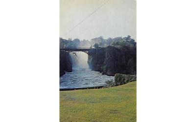 A View of Passaic Falls and Chasm Bridge Paterson, New Jersey Postcard