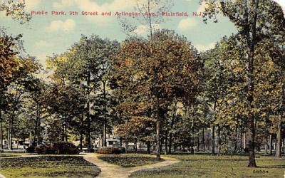 Public Park Plainsfield, New Jersey Postcard