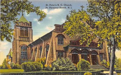 St. Peter's R. C. Church Point Pleasant Beach, New Jersey Postcard