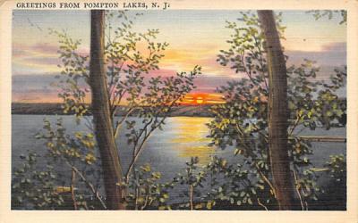 Greetings from Pompton Lakes, N. J., USA New Jersey Postcard