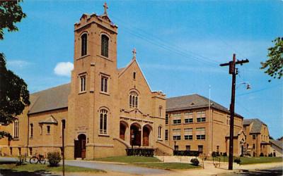 St. Mary's Catholic Church School and Convent Pompton Lakes, New Jersey Postcard