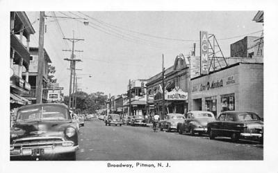 Broadway  Pitman, New Jersey Postcard