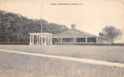 Sunset Auditorium Pitman, New Jersey Postcard