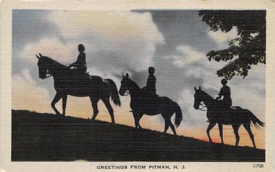 Greetings from Pitman, N. J., USA New Jersey Postcard