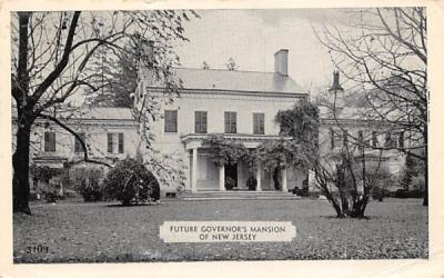 Future Governor's Mansion of New Jersey Postcard