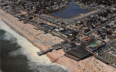 Aerial View of the Beach Front Point Pleasant Beach, New Jersey Postcard