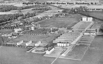 Airplane View of Walker-Gordon Plant Plainsboro, New Jersey Postcard