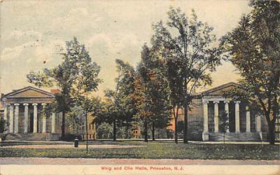 Whig and Clio Halls Princeton, New Jersey Postcard