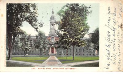 Nassau Hall, Princeton University New Jersey Postcard