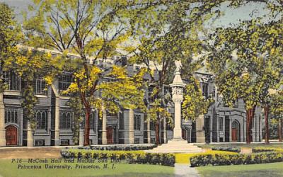 McCosh Hall, Mather Sun Dial, Princeton University New Jersey Postcard