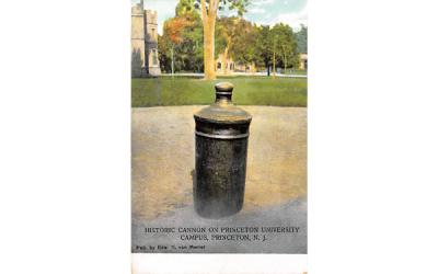 Historic Cannon on Princeton University Campus New Jersey Postcard