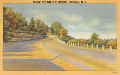 Along the State Highway Passaic, New Jersey Postcard
