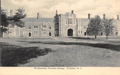 Dormitory, Princeton College New Jersey Postcard