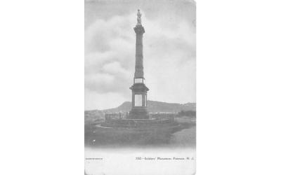 Soldiers' Monument Paterson, New Jersey Postcard
