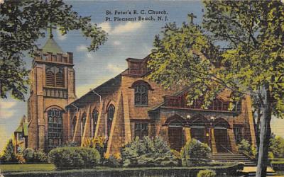 St. Peter's R. C. Church Point Pleasant Beach, New Jersey Postcard