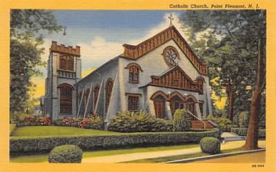 Catholic Church Point Pleasant, New Jersey Postcard