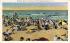 Bathing Beach and Ocean  Point Pleasant Beach, New Jersey Postcard