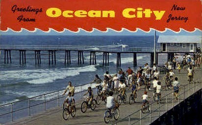 Greetings from Ocean City - New Jersey NJ Postcard