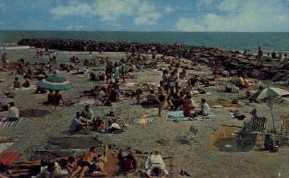 Beach - Ocean City, New Jersey NJ Postcard