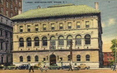 Library, Washington Park - Newark, New Jersey NJ Postcard