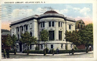 Carnegie Library - Atlantic City, New Jersey NJ Postcard