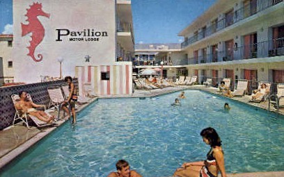 The Pavilion Motor Lodge  - Ocean City, New Jersey NJ Postcard