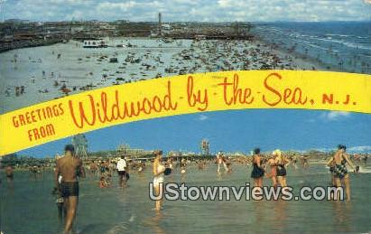 Wildwood-by-the-Sea, NJ     ;     Wildwood-by-the-Sea, New Jersey - Wildwood-by-the Sea Postcard