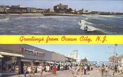 Ocean City, New Jersey     ;     Ocean City, NJ Postcard