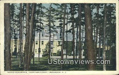 Gould Residence, Georgian Court - Lakewood, New Jersey NJ Postcard