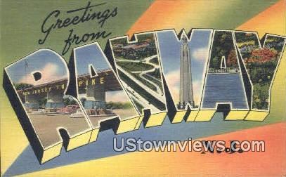 Rahway, New Jersey     ;     Rahway, NJ Postcard