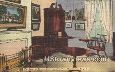 Study, Washington's Headquarters - Morristown, New Jersey NJ Postcard