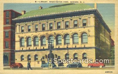 Library, Washington Park - Newark, New Jersey NJ Postcard