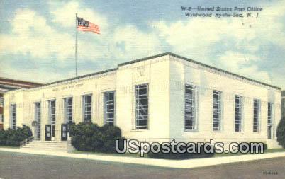 United State Post Office - Wildwood-by-the Sea, New Jersey NJ Postcard