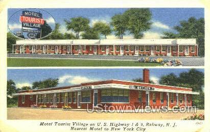 Motel Tourist Village - Rahway, New Jersey NJ Postcard