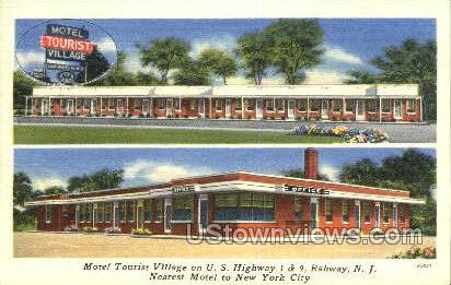 Motel Tourist Village - Rahway, New Jersey NJ Postcard