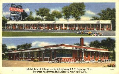 Motel Tourist Village  - Rahway, New Jersey NJ Postcard