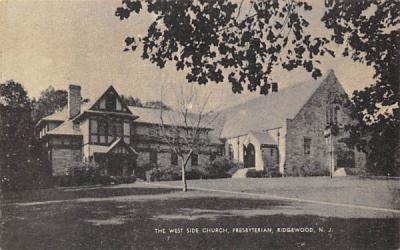 The West Side Church, Presbyterian Ridgewood, New Jersey Postcard