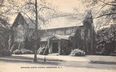 Emmanuel Baptist Church Ridgewood, New Jersey Postcard