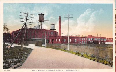 Benj. Moore Muresco Works Roosevelt, New Jersey Postcard